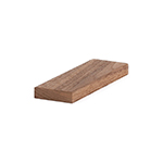 3/8" x 1-3/8" Walnut Shaker Style Square Door Stop - B510