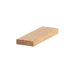 3/8" x 1-3/8" White Oak Shaker Style Square Door Stop - B510