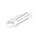 1-3/8" Brazilian Cherry T-Astragal - B935A