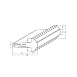 1-3/4" Walnut T-Astragal - B935B