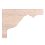 Maple LJ7028- Plain Stair Bracket