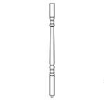 BB170 Hickory 1-3/4" Hampton Baluster