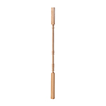 1-1/4" x 34" Cherry Colonial Square Top Baluster - LJ5067