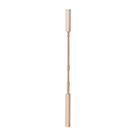 1-1/4" x 34" Hard Maple Colonial Square Top Baluster - LJ5067