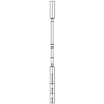 1-1/4" x 34" Natural Alder Colonial Square Top Baluster - LJ5067