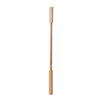 1-1/4" x 34" Cherry Colonial Candlecup Square Top Baluster - LJ5141