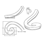 Hickory LJ7036 R.H. Compound Climbing Volute