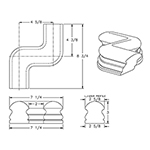 Hickory "S" Shaped Fitting LJ7547