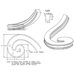 Natural Alder R.H. Compound Climbing Volute - LJ7936