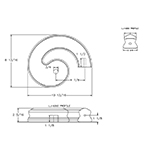 Hickory R.H. Volute - LJ7B35