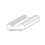 B6000S Cherry Contemporary Shoe Rail