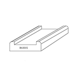 B6001S Maple Contemporary Shoe Rail