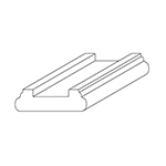 LJ6045 White Oak Shoe Rail