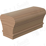 LJ6010 Poplar Traditional Hardwood Handrail