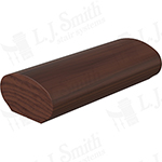 LJ6042 Walnut Oval Wall Rail