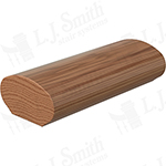 LJ6042 White Oak Oval Wall Rail