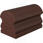 LJ6519B Walnut Hampton Hardwood Bending Handrail