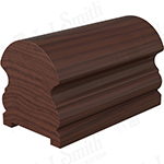 3" x 2-5/8" Walnut Hampton Handrail Plowed 1-3/4" - LJ6519P