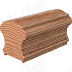 2-5/8" x 2-3/4" Red Oak Handrail Plowed 1-3/4" - LJ6900P