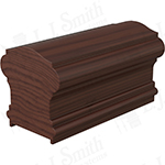 2-5/8" x 2-3/4" Walnut Handrail Plowed 1-3/4" - LJ6900P