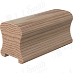 2" x 2-3/8" Hickory Handrail Plowed 1-1/4" - LJ6A10P0