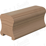 2" x 2-3/8" Poplar Handrail Plowed 1-1/4" - LJ6A10P0