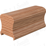 2" x 2-3/8" Red Oak Handrail Plowed 1-3/4" - LJ6A10P1