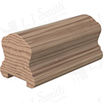 2" x 2-3/8" Hickory Handrail Plowed 1-1/4" - LJ6A10P0