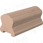 2" x 2-3/8" Hard Maple Handrail Plowed 1-1/4" - LJ6A10P0