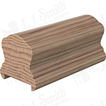 2" x 2-3/8" Hickory Handrail Plowed 1-3/4" - LJ6A10P1