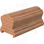 2" x 2-3/8" Red Oak Handrail Plowed 1-3/4" - LJ6A10P1