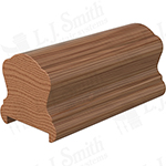 2" x 2-3/8" White Oak Handrail Plowed 1-3/4" - LJ6A10P1