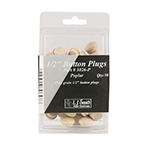 LJ Smith 1/2" Button Plugs 50 Pack