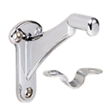 L.J. Smith Polished Chrome Wall Rail Bracket