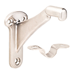 L.J. Smith Satin Nickel Wall Rail Bracket