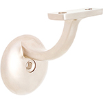 L.J. Smith Satin Nickel Wall Rail Bracket