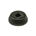 L.J. Smith 9/16" Aluminum Square Baluster Round Base Shoe LI-ALRD201, Oil Rubbed Bronze