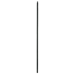 9/16" L.J. Smith Hollow Iron Square Baluster, Gothic Plain,  Low Sheen Black LIH-HOL14344