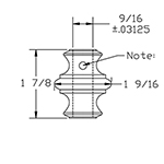 1/2" L.J. Smith Iron Kunckle, Matte Nickel LI-ALAK01