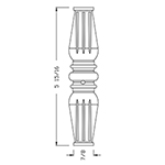 L.J. Smith 1/2" Aluminum Adjustable Knuckle LI-ALAK04, Oil Rubbed Copper