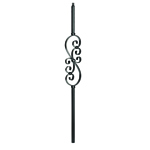 L.J. Smith 3/4" Hollow Iron Square Balusters LIH-MG50144, Oil Rubbed Copper