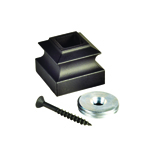 L.J. Smith 9/16" Aluminum Threaded Base Collar With Threaded Disk LI-PROCOL, Oil Rubbed Bronze