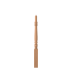 3" x 43" Natural Alder Short Utility Newel - LJ3270