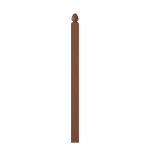 3-1/2" x 58" Cherry Second Floor Landing Newel - LJ4005