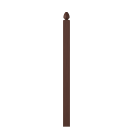 3-1/2" x 58" Walnut Second Floor Landing Newel - LJ4005