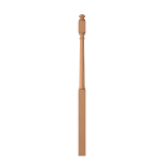 3" x 58" Natural Alder Long Utility Newel - LJ4042