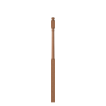3" x 62" White Oak Intermediate Landing Newel - LJ4053