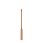 2-3/4" x 43" Natural Alder Over the Post Starting Newel - LJ4060