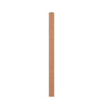 3" x 48" Red Oak Short Utility Newel - LJ4110