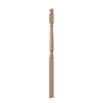 3" x 58" Hickory Long Utility Newel - LJ4152